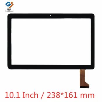 Siyah 10.1 inç Uyumlu P / N MCX-1288-FPC / FZ Kapasitif dokunmatik ekran digitizer Sensörü Dış Cam Panel 238 * 161MM