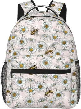 Bal Arısı Sırt Çantası Sevimli Okul Çantalarını Laptop çantası omuz çantaları Seyahat Yürüyüş Kamp Sırt Çantası Erkekler Kadınlar için