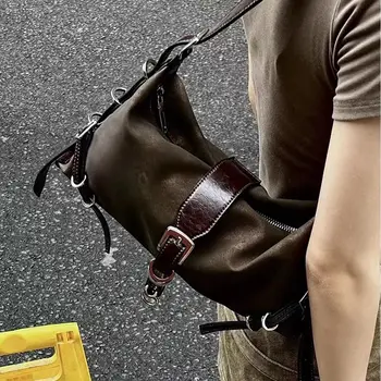 Fransız Tarzı Koltukaltı Çanta Tatlı Retro Baharat Kız Tarzı basit omuz çantası Ayarlanabilir Crossbody Çanta Yaz