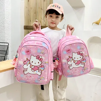 Yeni okul çantası ilköğretim okulu öğrencileri için 1-3 sınıf anaokulu kız sırt çantası Karikatür KT kedi okul çantası çocuklar için