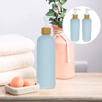 2 Adet Alt şişe Duş Jeli Şampuan Losyon Basınç Pompası Boş 2 adet Sabunluk Plastik Seyahat