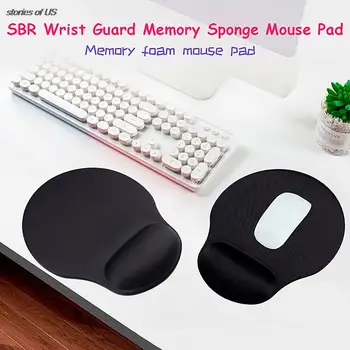 Siyah Mouse Pad Bilek İstirahat Pad Kaymaz Oyun Mousepad Fare Mat PC Dizüstü Bilgisayarlar Klavye Aksesuarları