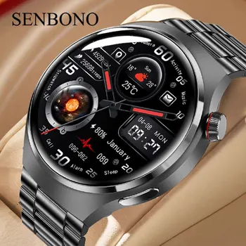 SENBONO 2023 akıllı saat Erkekler IP68 Su Geçirmez APP GPS İzci Kalp Hızı İzci Bluetooth Çağrı Spor Smartwatch Erkekler İçin GT4 Pro