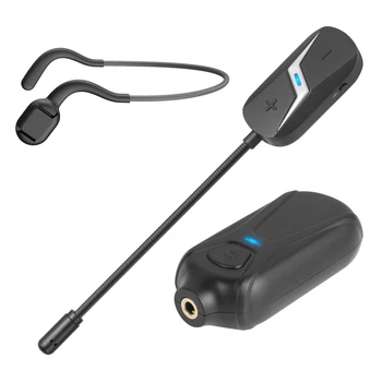 Kablosuz mikrofonlu kulaklık 2.4 G Kablosuz Mikrofon - 70m İstikrarlı Kablosuz İletim ses amplifikatörü Konferans Kılavuzları E1YA