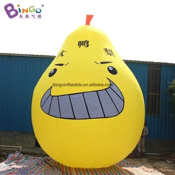 KALİTELİ 6 m yüksek şişme büyük Armut / sarı şişme Armut balon oyuncaklar reklam için kişiselleştirilmiş meyve modeli gösterisi