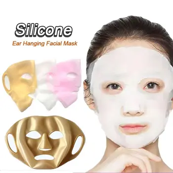 3D Silikon Yüz Maskeleri Tutucu Nemlendirici Kullanımlık Maskeleri Kapak Buharlaşmayı Önlemek Güzellik Cilt Bakımı Yüz Maskeleri Cilt Bakımı Aracı