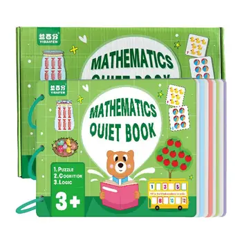 Çocuklar Meşgul Kitap Anaokulu eğitici oyuncak Kitap Duyusal Ve Sessiz Etkinlik Kitabı Hayvan Numarası Eşleştirme Bulmaca 3-6 Yaşında Çocuk
