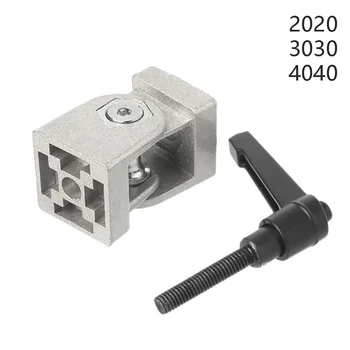 1 adet Çinko Alaşım Pivot Bağlantı Konnektörü 2020 3030 4040S Alüminyum ekstrüzyon profili köşe Konektörü Esnek Saplı
