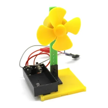 Basit ışık kontrollü rüzgar yaprak dıy teknolojisi küçük üretim oyuncak devre deney bin bilim deneyi