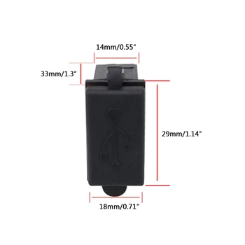 12V-24V Mini Tek USB Tak Araba Motosiklet Çakmak Soket Güvenli Adaptör 5V 2.4 A Şarj Cihazı Su Geçirmez Panel Dropship