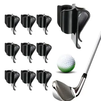 10 adet Golf Atıcı Tutucu Spor Golf çanta klipsleri Sabit Golf Kulüpleri Toka Salıncak Eğitmen Koyarak Organizatör Golf Aksesuarları