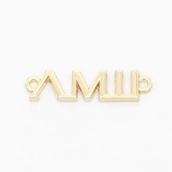 Çinko Alaşımlı Kabartmalı Altın Metal Etiket, Özel Logo, Giyim Dekorasyonu, El Yapımı Etiketler, 6mm * 20mm