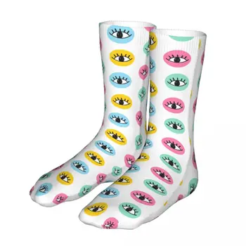 Kirpik Göz Lashes Çorap erkek kadın Polyester Komik Mutlu Çorap yüksek kaliteli yay Yaz Sonbahar Kış Çorap Hediye