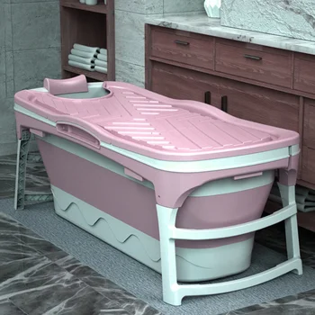 Ev Banyo Mobilyaları Katlanır Küvet Yetişkin Büyük Banyo Kovası Tam Vücut Banyo Kovası banyo lavabosu Kalınlaşmış Taşınabilir Küvet