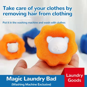 Çamaşır Makinesi Çamaşır Topları Sihirli Kullanımlık Çamaşır Topu Sünger Pet Epilasyon Catcher Fiber Toplayıcı Giysi Temizleme Araçları