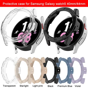 Yeni Sert Çerçeve Kılıf Kakma Halka Durumda Samsung Galaxy İzle 5 / Pro / 4 / Aktif 40mm / 44mm Watch5 / 4 Cam Ekran Koruyucu