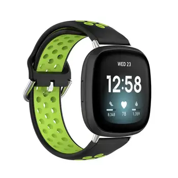 Çift Renk Yumuşak Silikon Kayış Fitbit Versa İçin 3 / Sense akıllı saat Yedek saat kayışı Fitbit Sense Bileklik