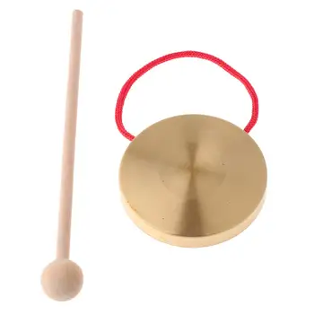 El Gong Metal Ziller Çocuklar Bebek Okul Öncesi Erken Müzik eğitici oyuncak 4 inç