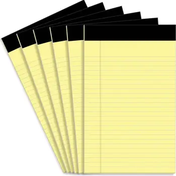 Kağıt Defter Sarı Çizgili Defter Seti Mürekkebe dayanıklı Kağıt Ev Okulu için İdeal