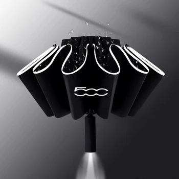 Tam Otomatik UV Şemsiye LED el feneri Yansıtıcı Şerit Ters Şemsiye Fiat Abarth 500 Abarth 595 abarth 124