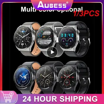 1/3 ADET Yeni İzle GT3 akıllı saat Erkekler NFC Su Geçirmez spor fitness takip chazı Çağrı Smartwatch Adam Android İçin