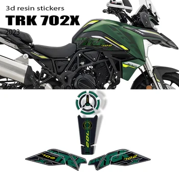 trk 702x 2023 Motosiklet Aksesuarları 3D Jel Epoksi Reçine Etiket Kiti Tankı Pad Benelli TRK 702X TRK702X 2023-