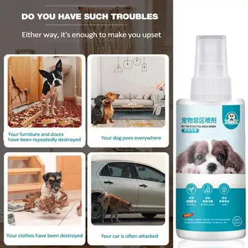 Acı Sprey Kediler İçin Köpek Düzeltici Eğitim Sprey Anti Scratch Pet Malzemeleri Korumak İçin Perdeler Kapı Kat Yatak Kanepe