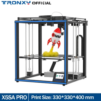 Tronxy X5SA / X5SA PRO 3D Yazıcı ile Yeni Sürüm 330 * 330 * 390mm büyük baskı boyutu TR Sensörü Otomatik Tesviye + Kafes Cam Plaka
