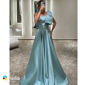 Amelia Bir Omuz Dubai Balo Elbise Kolsuz Gece Elbisesi Kat Uzunluk Yaz Kadın Düğün Parti Törenlerinde 2023