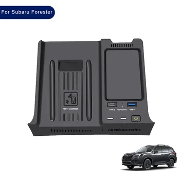 Araba Merkezi Konsol Kablosuz Şarj Cihazı Kablosuz Şarj Plakası Aksesuarları Parçaları Subaru Forester 2019-2022 İçin