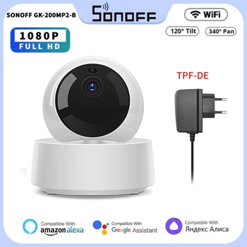 SONOFF Mını Kablosuz GK-200MP2-B Wifi Kamera IP Ewelink APP 360 IR 1080P HD bebek izleme monitörü Gözetim Güvenlik Alarmı Akıllı Ev