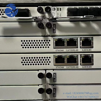 Sistem NetEngine8000 M8: Çift IPU-480 ana kontrole sahip bir DC ana bilgisayar, bir adet 10 portlu 10GE / GE kartı ve bir adet 2 portlu 100 Gbit / s kartı