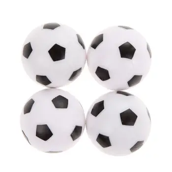 Plastik Masa Oyun Aksesuarları Siyah ve Beyaz langırt Futbol Topları 36mm Rahat Spor Dayanıklı