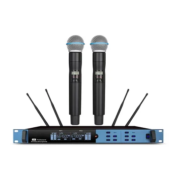 URX SR-2000 Uzun Menzilli Gerçek Çeşitlilik Uhf Profesyonel Kablosuz Mikrofon Kablosuz Mikrofon Sistemi Sahne Performansı İçin
