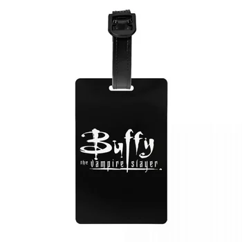 Buffy The Vampire Slayer Logo Bagaj Etiketleri Bavullar için Supernatural TV Gösterisi Gizlilik Kapak Adı KİMLİK Kartı