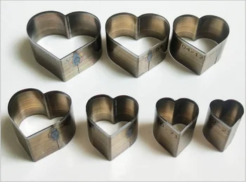 Japonya Çelik Bıçak Kalıp Kesim çelik delgi Aşk Kalp Şekilli Kesme Kalıp Ölür Kesici Deri El Sanatları için 20 30 40 50mm