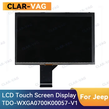 Jeep Pusula 2017-2020 için 7 İnç LCD Dokunmatik Ekran Radyo DVD Oynatıcı GPS Navigasyon TD0-WXGA0700K00057-V1 LMB5K00057BL