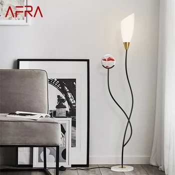 AFRA çağdaş kum saati zemin lambaları LED 3 renk yaratıcı standart ışıkları dekor ev oturma odası yatak odası için