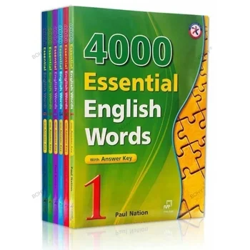 6 Kitap / set 4000 Temel İngilizce Kelimeler Tam Renkli Yeni Versiyonu İngilizce Öğrenme Kılavuzu İngilizce Kitap Libros Livros