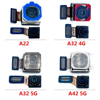 Orijinal Küçük Ön Büyük Arka Arka Ana Kamera Modülü Şerit Flex Kablo Samsung A52 A72 A31 A41 A22 A32 A42 4G 5G Onarım