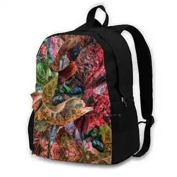 Magna yaprak yorgan genç üniversite öğrencisi sırt çantası dizüstü seyahat çantaları