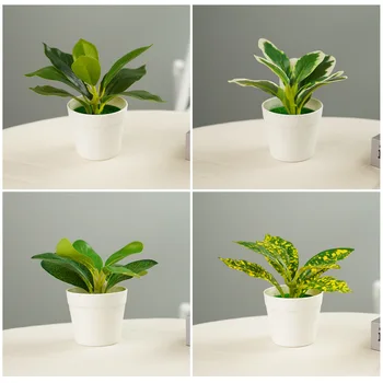 Yapay Bitkiler Bonsai Simülasyon Saksı Bitkileri Sahte Çiçekler Ofis Ev Masa Saksı Süsler Bahçe Otel Dekor