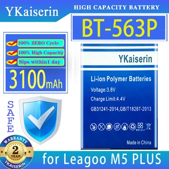 YKaiserin Pil BT - 563P BT563P 3100mAh Leagoo M5 artı M5PLUS Bateria