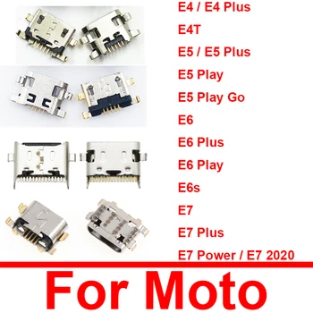 USB Şarj Jack konnektörü Dock Bağlantı Noktası Motorola Moto E4 XT1762 XT1772 E5 E6 E7 Artı Oyun E4T E6s E7 Güç E7 2020 XT2095-1