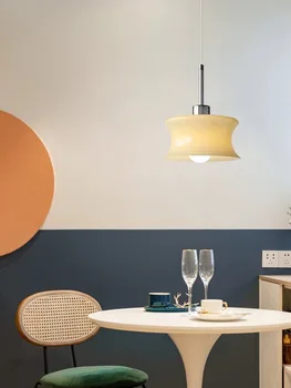 BOSSEN Amerikan LED cam kolye ışık odası dekorasyon için, otel, başucu, restoran avize ışık.
