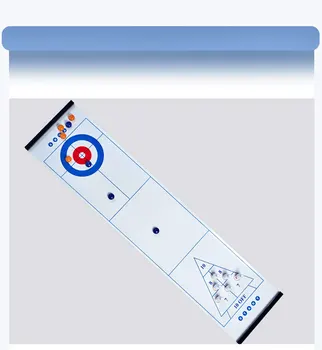 Mini Curling Topu Bowling Kum Tilki Topu 3-in-1 Oyuncak Yetişkin ve Çocuk Bulmaca Oyuncak Kapalı ve Açık Eğlence ve Eğlenceli Spor Oyunu