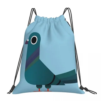 Güvercin Sırt Çantaları Rahat Taşınabilir İpli Çanta İpli Paket Cep Spor Çantası Kitap Çantaları Seyahat Öğrencileri İçin