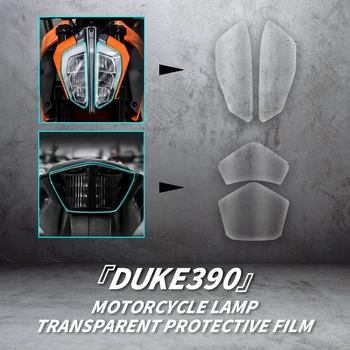 KTM İçin kullanın DUKE390 Bir Dizi Motosiklet Far Ve Arka Lambası şeffaf film Yüksek Malzeme TPU Şeffaf Koruma Filmi