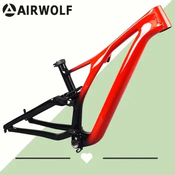 Airwolf 29ER Tam Karbon MTB Çerçeve Boost XC Trail Bisiklet Karbon Çerçeve Aks Aracılığıyla 148 * 12mm 3.0 Max Lastik Dağ bisiklet iskeleti