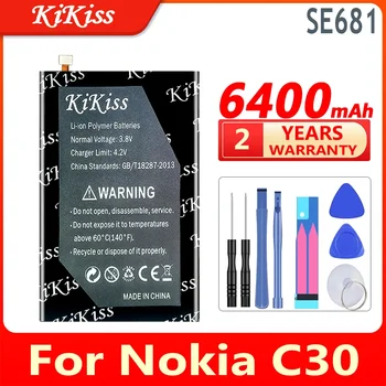 Nokia C30 KiKiss Pil SE681 6400 mAh Yüksek Kapasiteli Bateria
